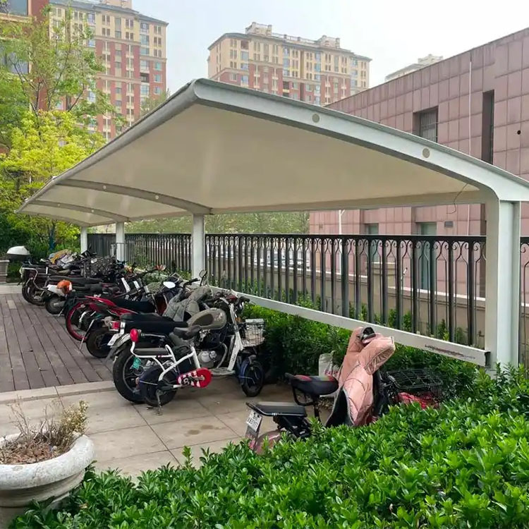 周至县膜结构电动车棚